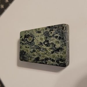 Green Natural stone healing crystal Kambaba Jasper Pendant NWOT